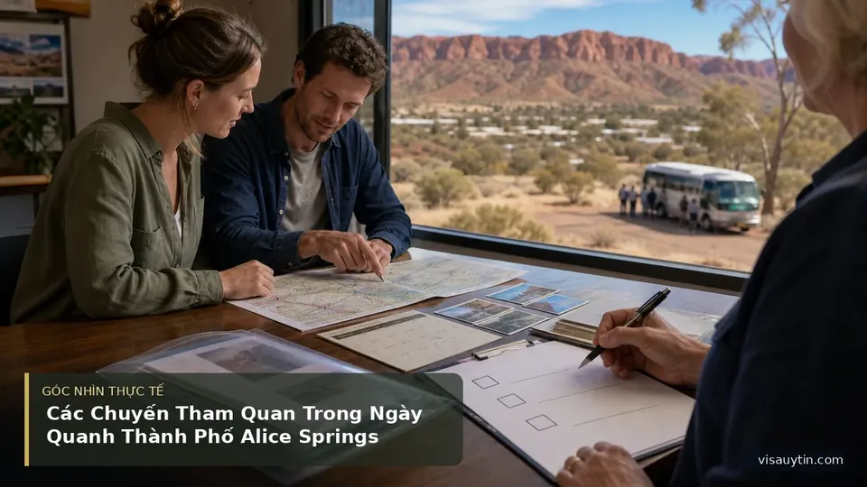 Các Chuyến Tham Quan Trong Ngày Quanh Thành Phố Alice Springs — hình minh họa visa