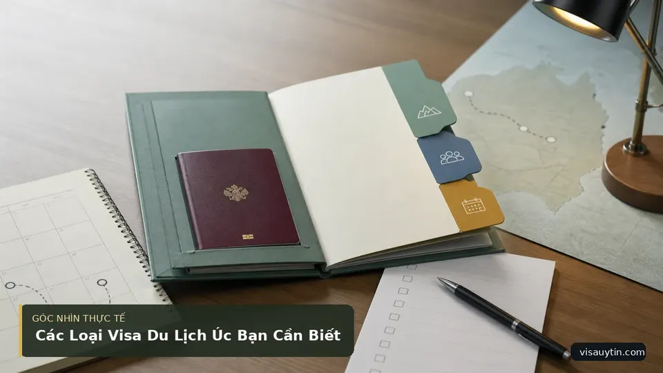 Chi tiết minh họa visa trong bài Các Loại Visa Du Lịch Úc Bạn Cần Biết