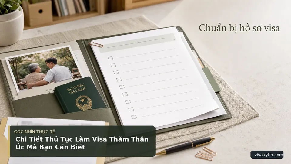 Chi tiết minh họa visa trong bài Chi Tiết Thủ Tục Làm Visa Thăm Thân Úc Mà Bạn Cần Biết