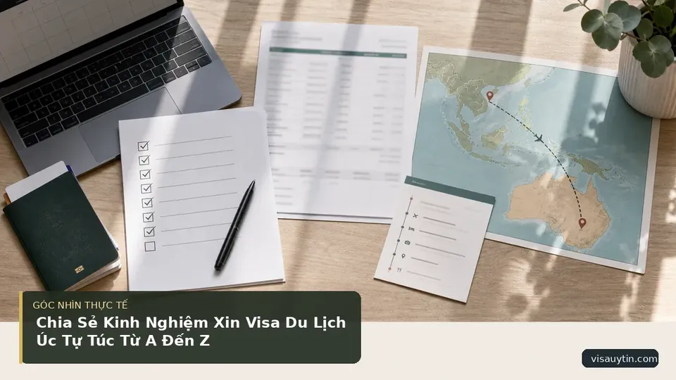 Chi tiết minh họa visa trong bài Chia Sẻ Kinh Nghiệm Xin Visa Du Lịch Úc Tự Túc Từ A Đến Z