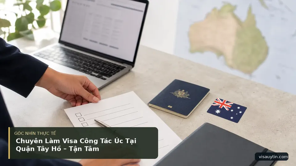 Chi tiết minh họa visa trong bài Chuyên Làm Visa Công Tác Úc Tại Quận Tây Hồ – Tận Tâm