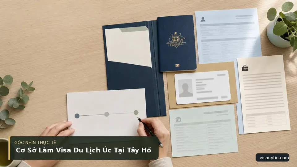 Chi tiết minh họa visa trong bài Cơ Sở Làm Visa Du Lịch Úc Tại Tây Hồ