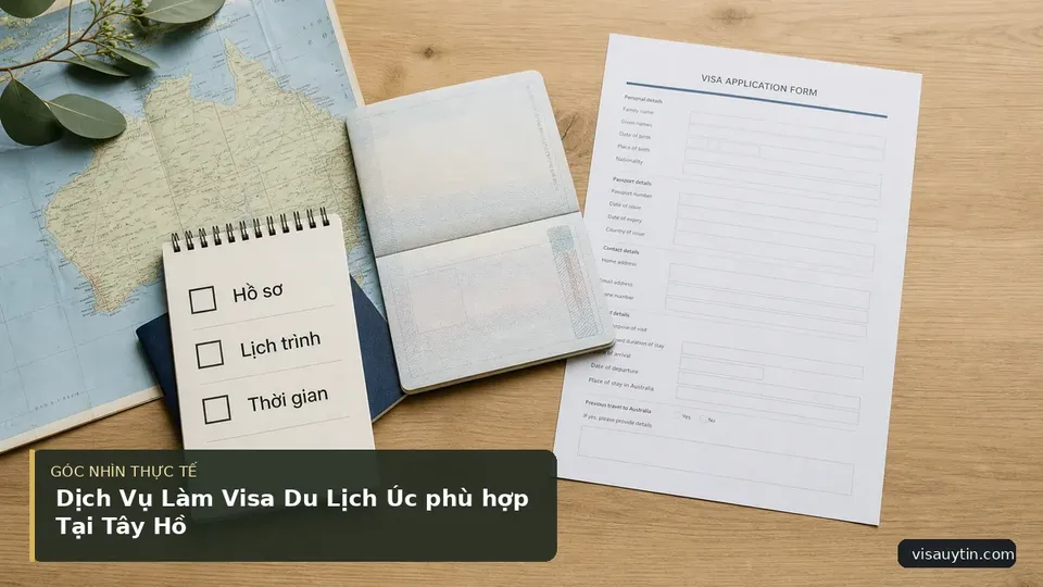 Chi tiết minh họa visa trong bài Dịch Vụ Làm Visa Du Lịch Úc phù hợp Tại Tây Hồ