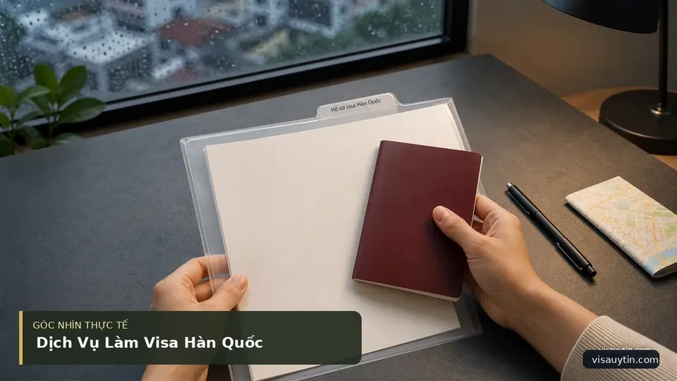 Chi tiết minh họa visa trong bài Dịch Vụ Làm Visa Hàn Quốc