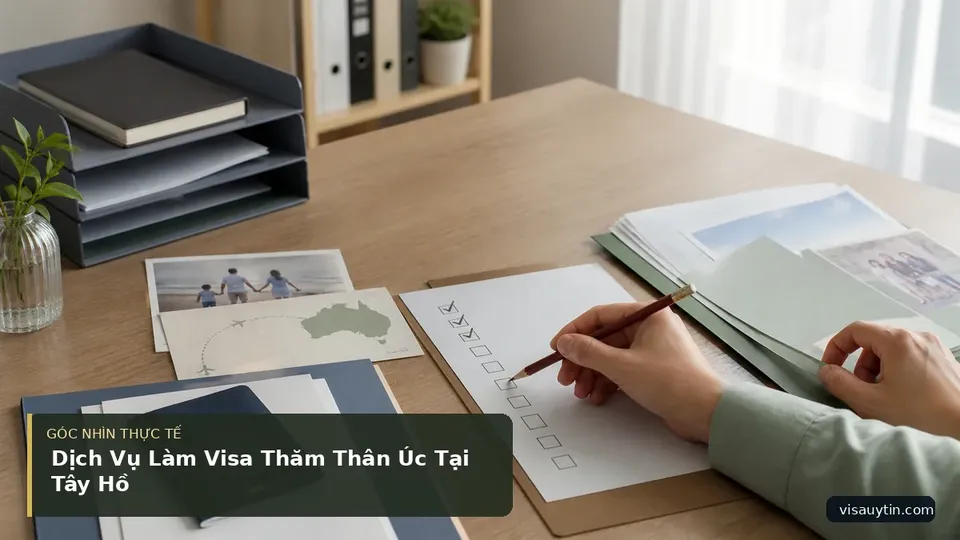 Chi tiết minh họa visa trong bài Dịch Vụ Làm Visa Thăm Thân Úc Tại Tây Hồ
