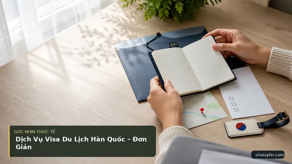 Chi tiết minh họa visa trong bài Dịch Vụ Visa Du Lịch Hàn Quốc – Đơn Giản