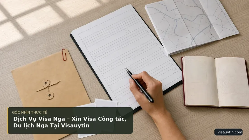 Chi tiết minh họa visa trong bài Dịch Vụ Visa Nga – Xin Visa Công tác, Du lịch Nga Tại Visauytin