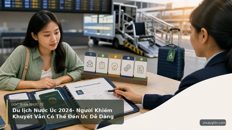 Du lịch Nước Úc 2024- Người Khiếm Khuyết Vẫn Có Thể Đến Úc Dễ Dàng — hình minh họa visa