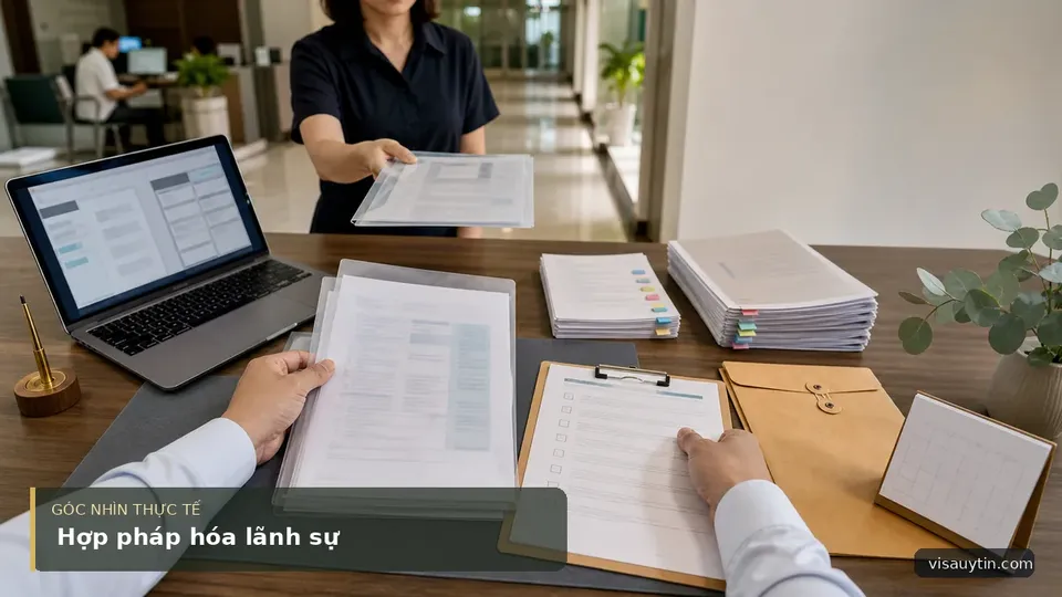 Hợp pháp hóa lãnh sự — hình minh họa visa