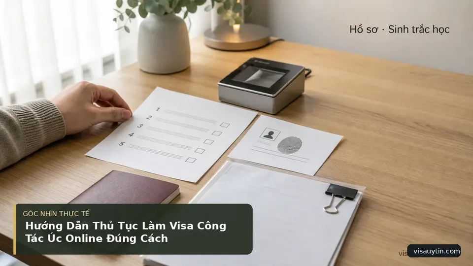 Chi tiết minh họa visa trong bài Hướng Dẫn Thủ Tục Làm Visa Công Tác Úc Online Đúng Cách