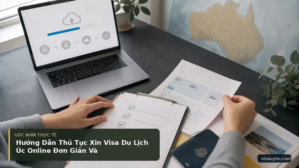 Chi tiết minh họa visa trong bài Hướng Dẫn Thủ Tục Xin Visa Du Lịch Úc Online Đơn Giản Và