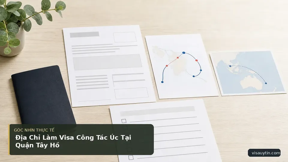 Chi tiết minh họa visa trong bài Địa Chỉ Làm Visa Công Tác Úc Tại Quận Tây Hồ