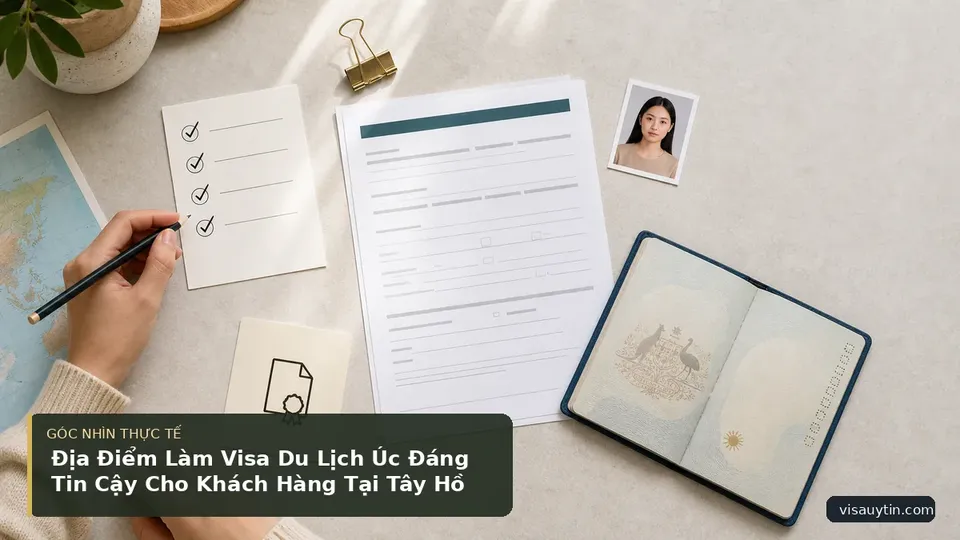 Chi tiết minh họa visa trong bài Địa Điểm Làm Visa Du Lịch Úc Đáng Tin Cậy Cho Khách Hàng Tại Tây Hồ