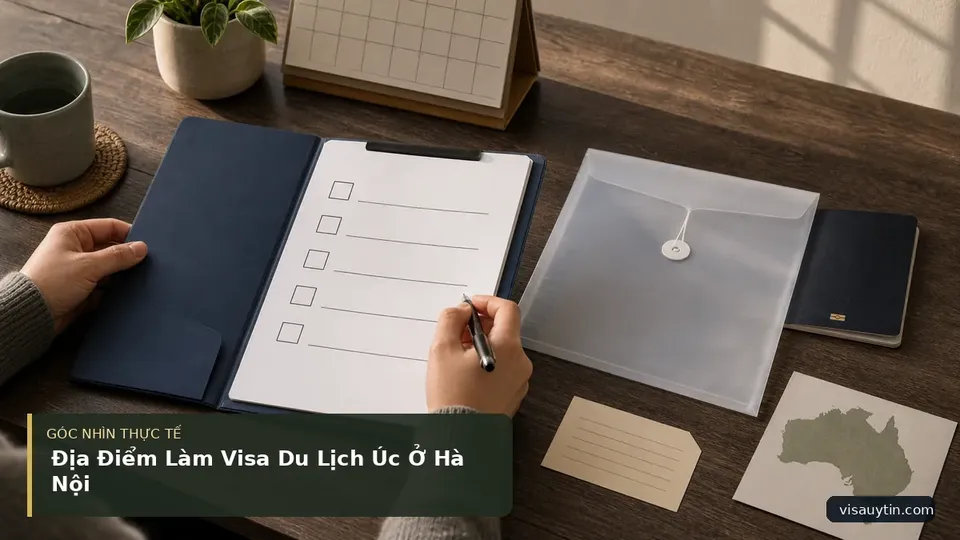Chi tiết minh họa visa trong bài Địa Điểm Làm Visa Du Lịch Úc Ở Hà Nội