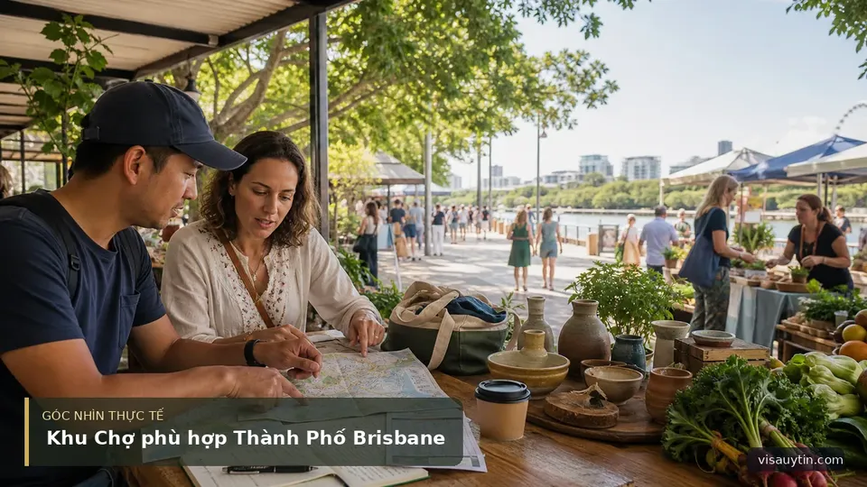 Khu Chợ phù hợp Thành Phố Brisbane — hình minh họa visa