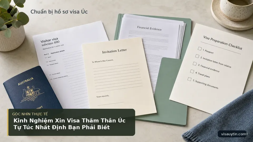 Chi tiết minh họa visa trong bài Kinh Nghiệm Xin Visa Thăm Thân Úc Tự Túc Nhất Định Bạn Phải Biết