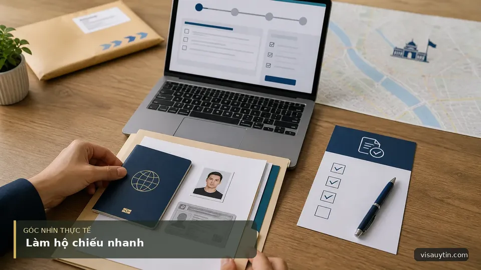 Làm hộ chiếu nhanh — hình minh họa visa