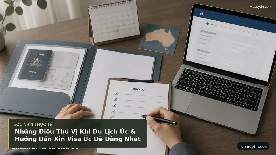 Chi tiết minh họa visa trong bài Những Điều Thú Vị Khi Du Lịch Úc & Hướng Dẫn Xin Visa Úc Dễ Dàng Nhất