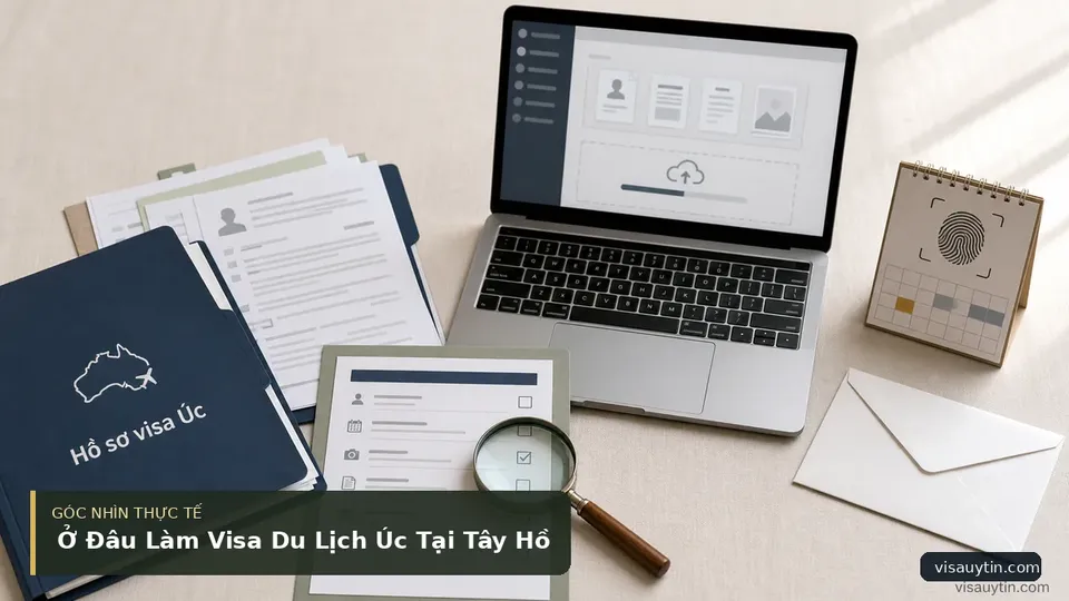 Chi tiết minh họa visa trong bài Ở Đâu Làm Visa Du Lịch Úc Tại Tây Hồ