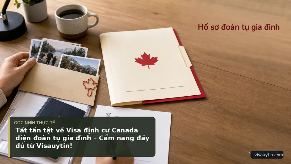 Chi tiết minh họa visa trong bài Tất tần tật về Visa định cư Canada diện đoàn tụ gia đình – Cẩm nang đầy đủ từ Visauytin!