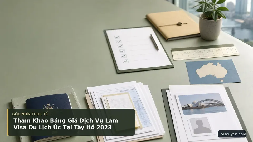 Chi tiết minh họa visa trong bài Tham Khảo Bảng Giá Dịch Vụ Làm Visa Du Lịch Úc Tại Tây Hồ 2023