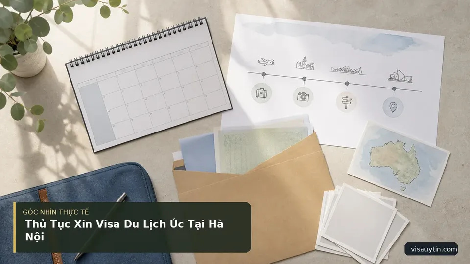 Chi tiết minh họa visa trong bài Thủ Tục Xin Visa Du Lịch Úc Tại Hà Nội