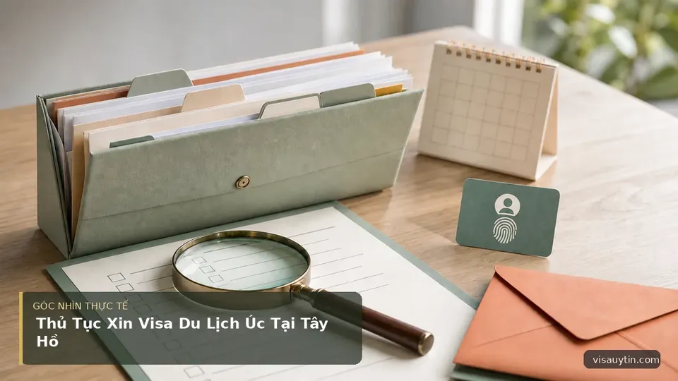 Chi tiết minh họa visa trong bài Thủ Tục Xin Visa Du Lịch Úc Tại Tây Hồ