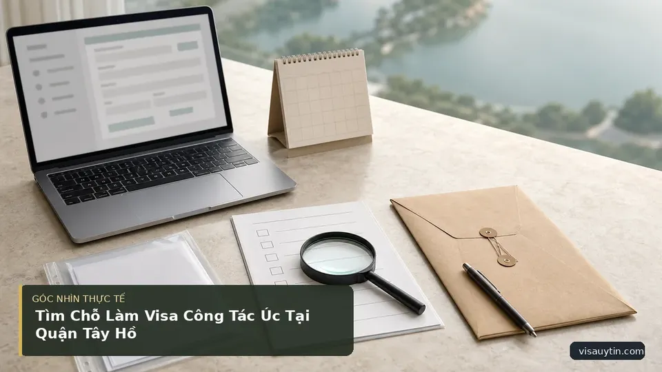 Chi tiết minh họa visa trong bài Tìm Chỗ Làm Visa Công Tác Úc Tại Quận Tây Hồ
