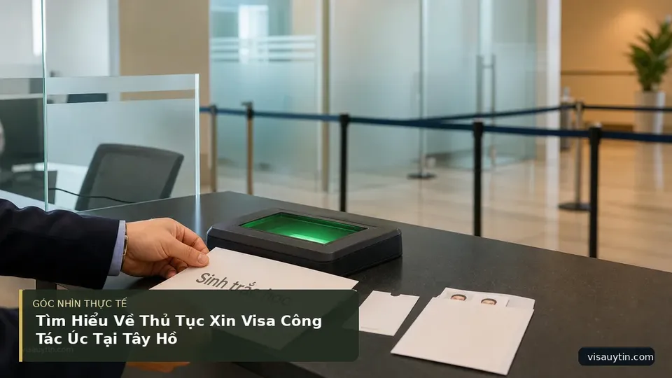 Chi tiết minh họa visa trong bài Tìm Hiểu Về Thủ Tục Xin Visa Công Tác Úc Tại Tây Hồ