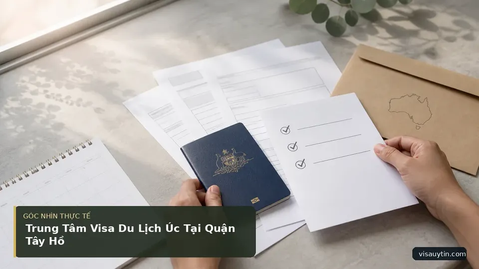 Chi tiết minh họa visa trong bài Trung Tâm Visa Du Lịch Úc Tại Quận Tây Hồ