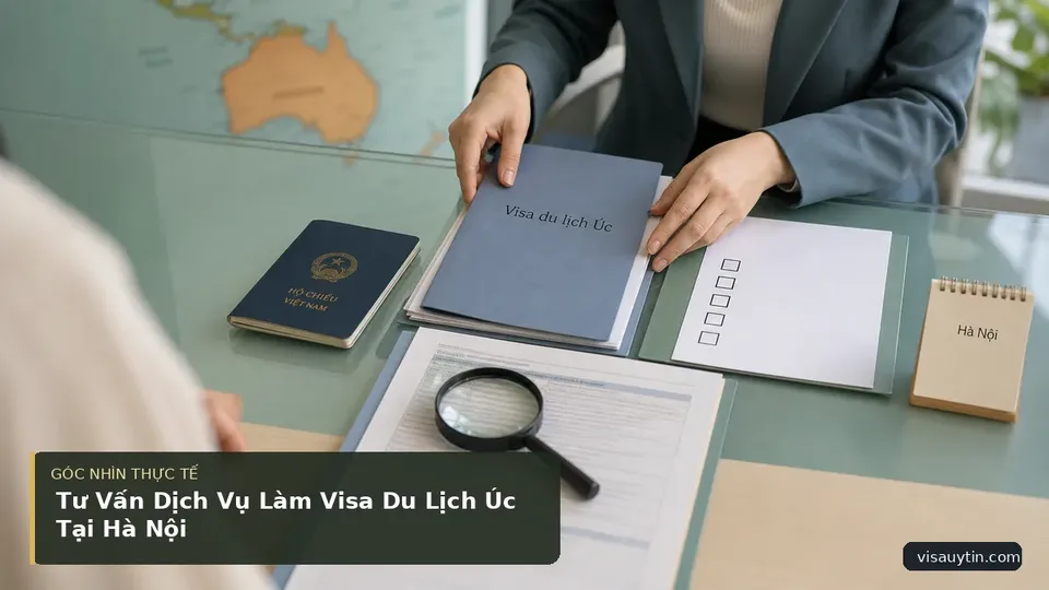Chi tiết minh họa visa trong bài Tư Vấn Dịch Vụ Làm Visa Du Lịch Úc Tại Hà Nội
