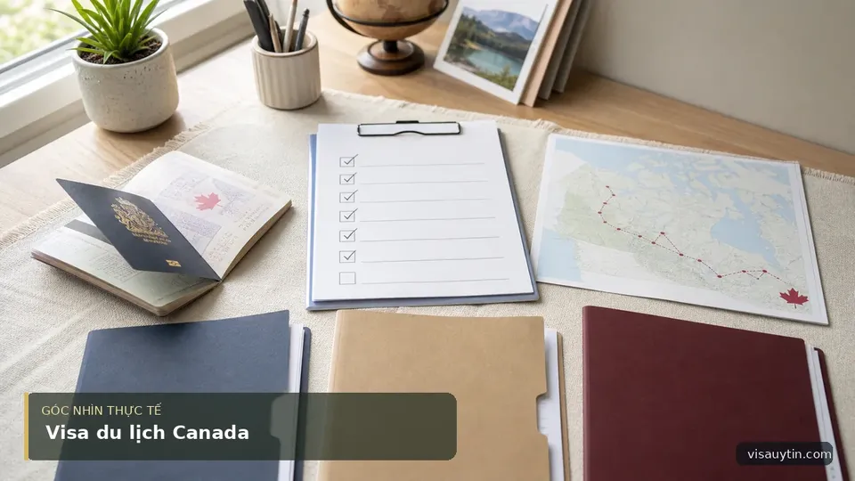 Chi tiết minh họa visa trong bài Visa du lịch Canada