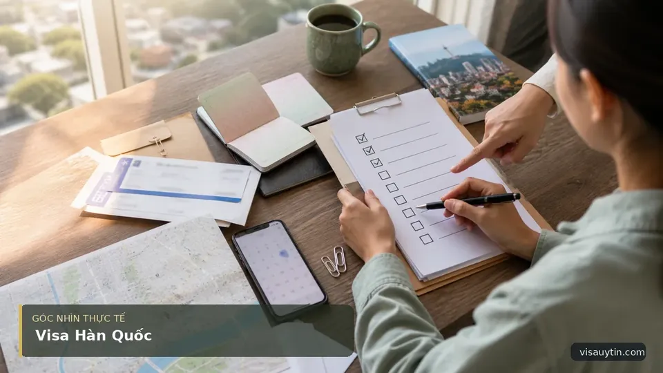 Visa Hàn Quốc – Bước khởi đầu cho hành trình khám phá Seoul lần đầu đáng nhớ — hình minh họa visa