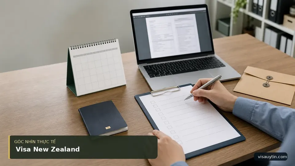 Chi tiết minh họa visa trong bài Visa New Zealand