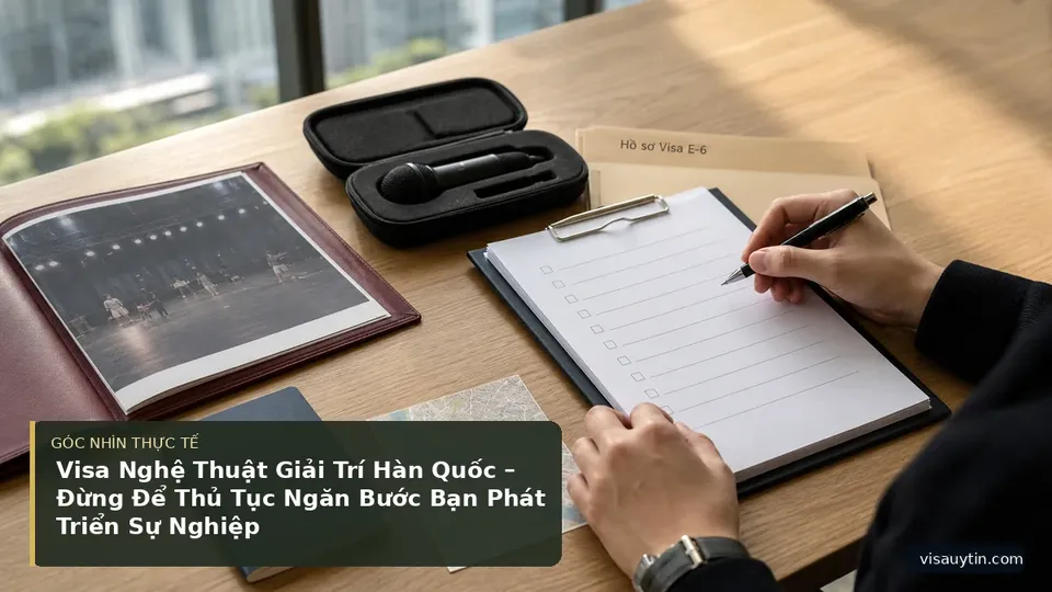 Chi tiết minh họa visa trong bài Visa Nghệ Thuật Giải Trí Hàn Quốc – Đừng Để Thủ Tục Ngăn Bước Bạn Phát Triển Sự Nghiệp