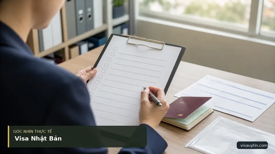 Chi tiết minh họa visa trong bài Visa Nhật Bản