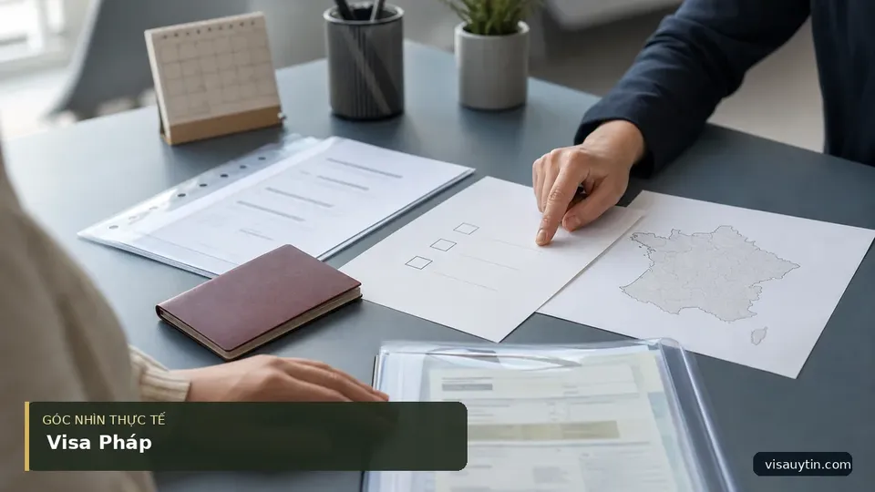 Chi tiết minh họa visa trong bài Visa Pháp