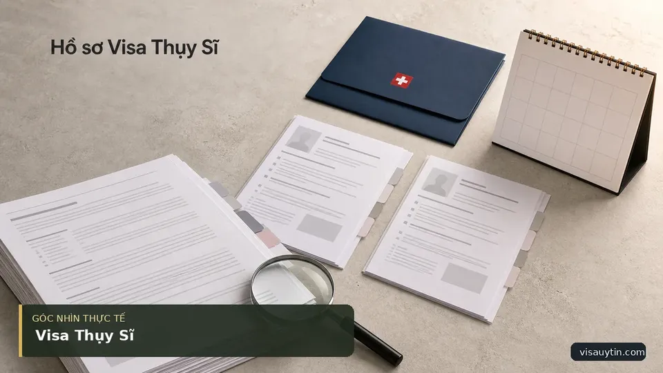 Chi tiết minh họa visa trong bài Visa Thụy Sĩ