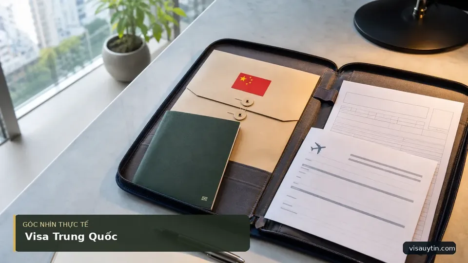 Chi tiết minh họa visa trong bài Visa Trung Quốc