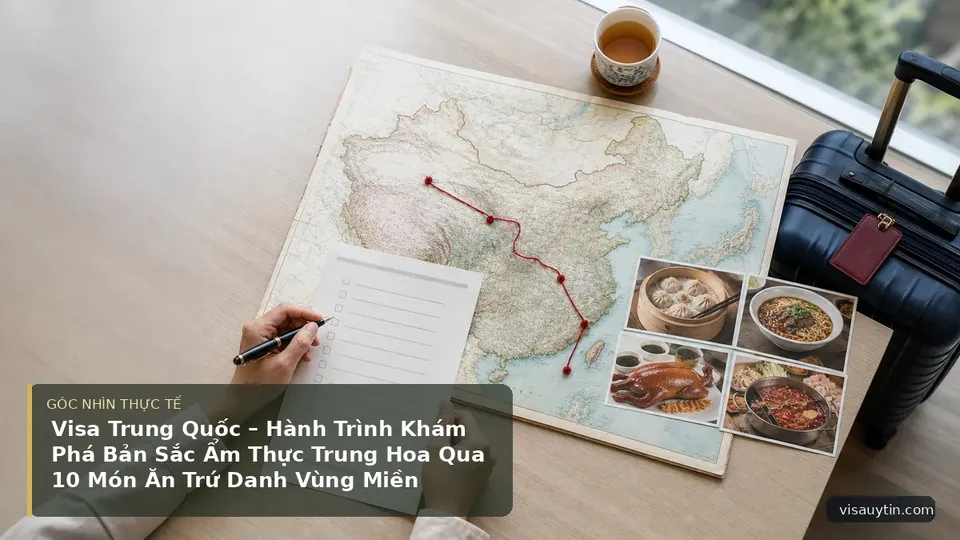 Chi tiết minh họa visa trong bài Visa Trung Quốc – Hành Trình Khám Phá Bản Sắc Ẩm Thực Trung Hoa Qua 10 Món Ăn Trứ Danh Vùng Miền
