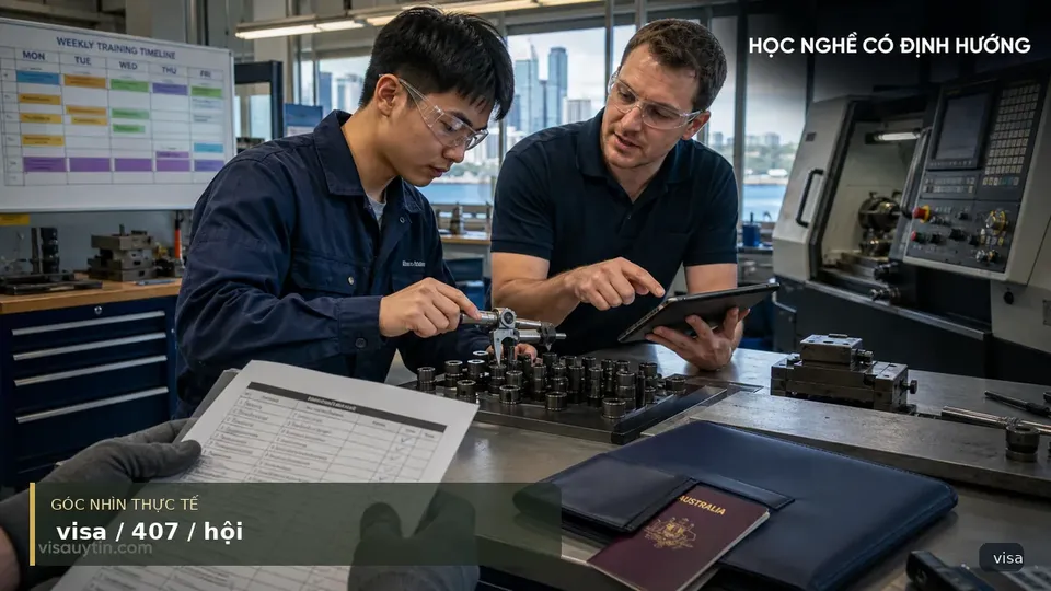 Visa Úc 407: Cơ Hội Nâng Cao Tay Nghề Với Chương Trình Đào Tạo Tại Úc — hình minh họa visa