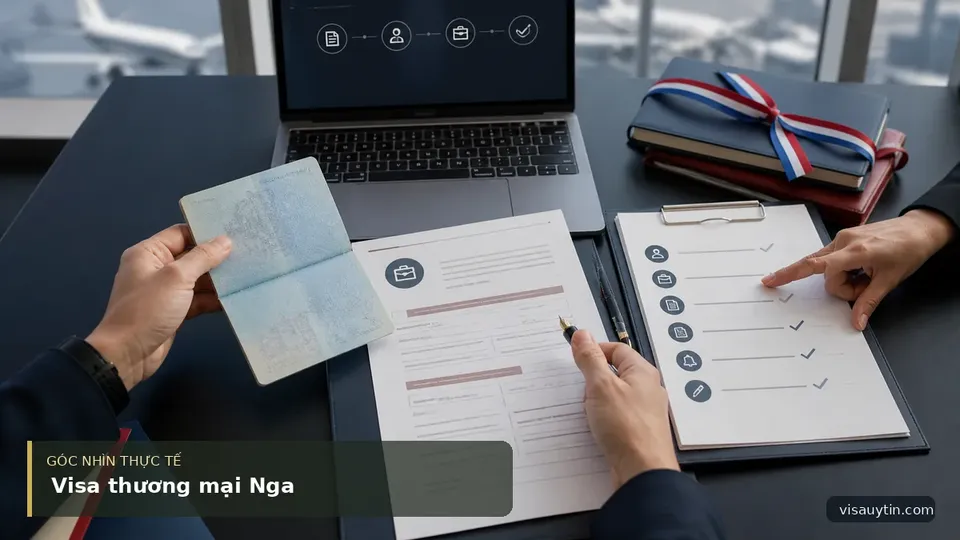 Visauytin – Giải Pháp Xin Visa Thương Mại Nga An Toàn & Tiết Kiệm Thời Gian! — hình minh họa visa